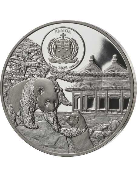 TEMPLO DEL CIELO Escultura 3D Moneda de Plata de 3 Oz 5$ Samoa 2025 - Coins & More - Samoa