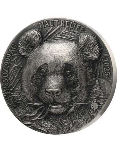 PANDA Big Five Asia Moneta d'Argento da 5 Oz 5000 Franchi Costa d'Avorio 2025 - Coins & More - Costa d'Avorio