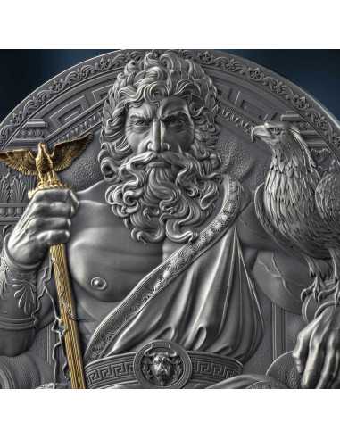 ZEUS The Great Greek Mythology 3 Oz Silver Coin 3000 Francs Cameroon 2025 - Coins & More - Cameroun