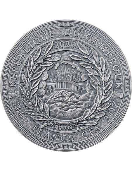 APOLLO Die große griechische Mythologie 2 Oz Silbermünze 2000 Francs Kamerun 2025 - Coins & More - Kamerun