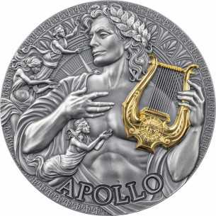 APOLO La Gran Mitología Griega 2 Oz Moneda de Plata 2000 Francos Camerún 2025 - Coins & More - Camerún