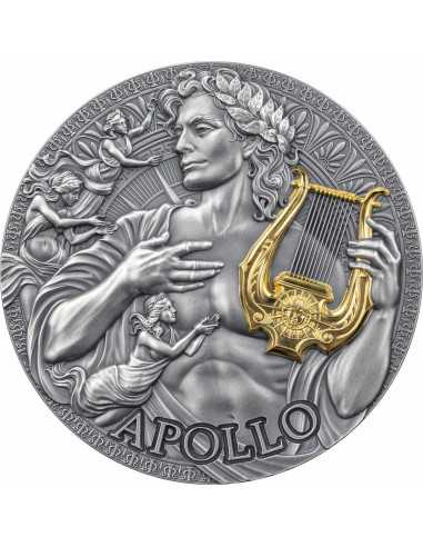 APOLLO Die große griechische Mythologie 2 Oz Silbermünze 2000 Francs Kamerun 2025 - Coins & More - Kamerun