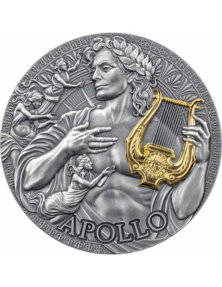 APOLLO Die große griechische Mythologie 2 Oz Silbermünze 2000 Francs Kamerun 2025 - Coins & More - Kamerun