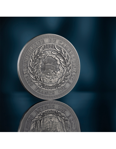 ZEUS The Great Greek Mythology 3 Oz Silver Coin 3000 Francs Cameroon 2025 - Coins & More - Cameroun
