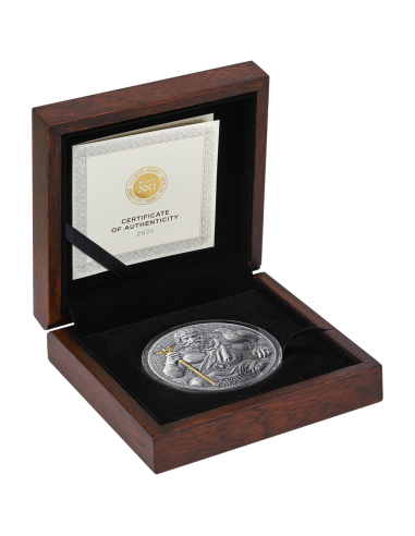 ZEUS The Great Greek Mythology 3 Oz Silver Coin 3000 Francs Cameroon 2025 - Coins & More - Cameroun