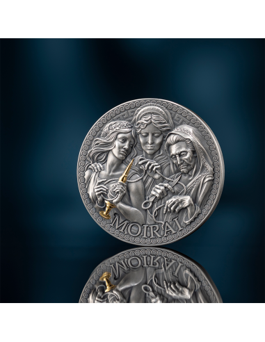 MOIRAI Die große griechische Mythologie 1 Oz Silbermünze 1000 Francs Kamerun 2025 - Coins & More - Kamerun