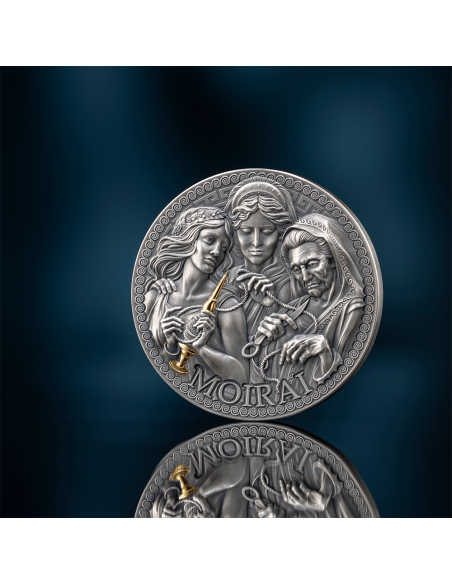 MOIRAI Die große griechische Mythologie 1 Oz Silbermünze 1000 Francs Kamerun 2025 - Coins & More - Kamerun