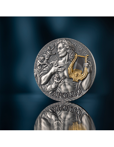 APOLLO Die große griechische Mythologie 2 Oz Silbermünze 2000 Francs Kamerun 2025 - Coins & More - Kamerun