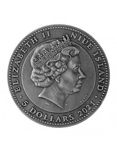 CRYSTAL SCARABAEUS 2 Oz Silver Coin 5$ Niue 2021 - Coins & More - Niue