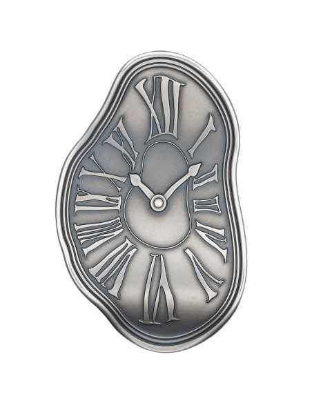 SALVADOR DALI CLOCK Moneta d'argento da 1,5 Oz a forma di onda 2$ Niue 2024 - Coins & More - Niue