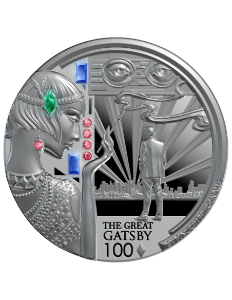 THE GREAT GATSBY 100th Anniversary 2 Oz Silver Coin 5$ Liberia 2025 - Coins & More - Afrique