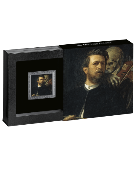 SELBSTPORTRÄT Arnold Böcklin Schätze der Weltmalerei (Dunkle Ausgabe) 1 Oz Silbermünze 1$ Niue 2025 - Coins & More - Niue