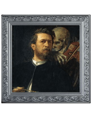 SELF-PORTRAIT Arnold Böcklin Treasures of World Painting (Dark Edition) 1 Oz Silver Coin 1$ Niue 2025 - Coins & More - Niue