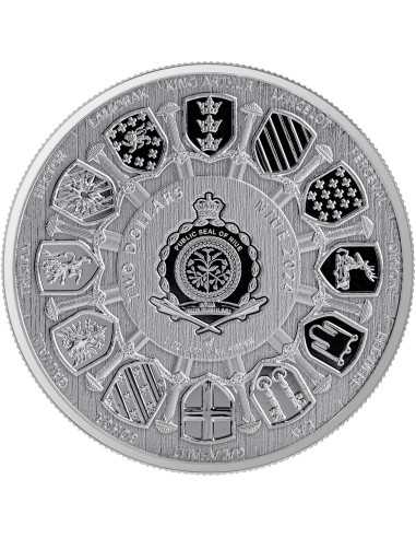 SIR LANCELOT Camelot Spezial Blister Pack 1 Oz Silbermünze 2$ Niue 2024 - Coins & More - Niue