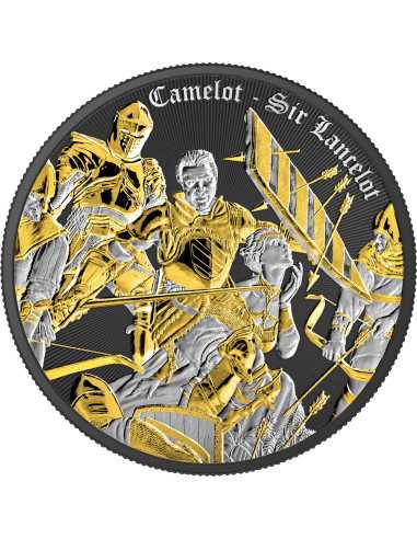 SIR LANCELOT Multimetal Camelot Especial Blister 1 Oz Moneda de Plata 2$ Niue 2024 - Coins & More - Niue