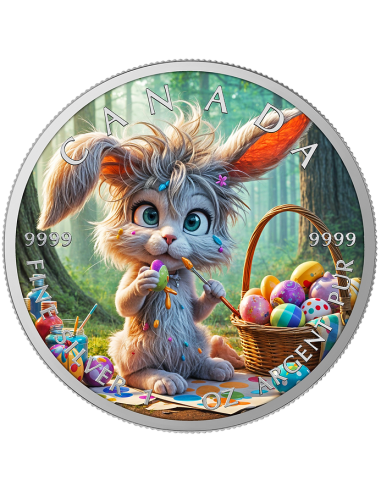 LUNEDI' Buona Pasqua Moneta d'Argento da 1 Oz 5$ Canada 2025 - Coins & More - Canada