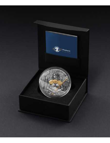 JOAN OF ARC Legendary Warriors Moneda de Plata de 2 Oz 5$ Niue 2024 - Coins & More - Niue