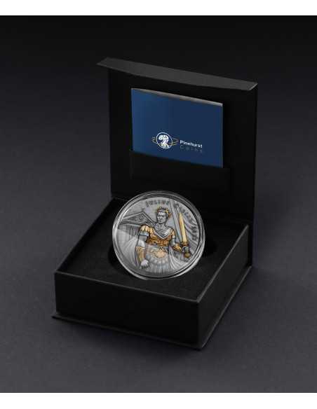 JULIUS CAESAR Guerreros Legendarios Moneda de Plata de 2 Oz 5$ Niue 2023 - Coins & More - Niue