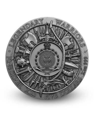 JULIUS CAESAR Legendary Warriors 2 Oz Silver Coin 5$ Niue 2023 - Coins & More - Niue