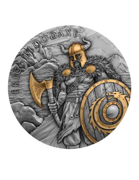 ERIC BLOODAXE Legendary Warriors Moneda de Plata de 2 Oz 5$ Niue 2023 - Coins & More - Niue