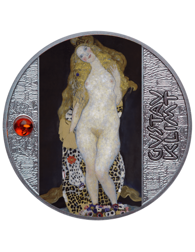 ADAM UND EVE Gustav Klimt Silbermünze 500 Francs Kamerun 2024 - Coins & More - Kamerun