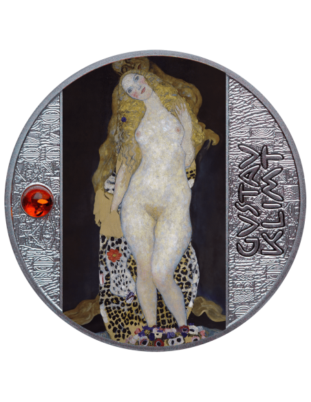 ADAM UND EVE Gustav Klimt Silbermünze 500 Francs Kamerun 2024 - Coins & More - Kamerun