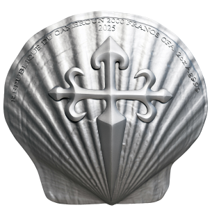 SAN JUAN 12 Apóstoles 2 Oz Acabado Antiguo Moneda de Plata 2000 Francos Camerún 2025 - Coins & More - Camerún 2