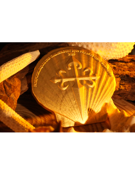 SAINT JAMES 12 Apostles 2 Oz Gold Plated Silver Coin 2000 Francs Cameroon 2025 - Coins & More - Cameroon