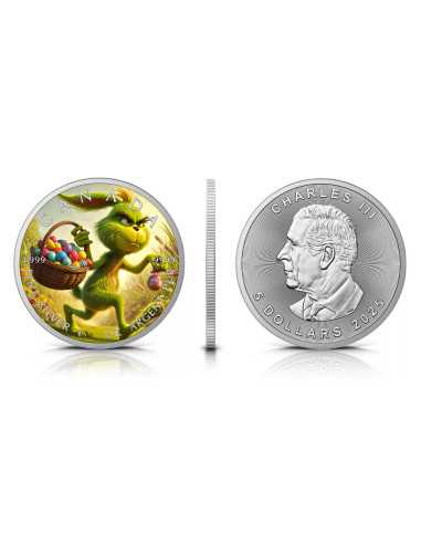 WEDNESDAY Happy Easter 1 Oz Silver Coin 5$ Canada 2025 - Coins & More - Kanada