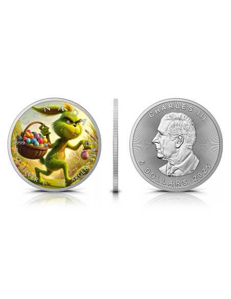 WEDNESDAY Happy Easter 1 Oz Silver Coin 5$ Canada 2025 - Coins & More - Kanada