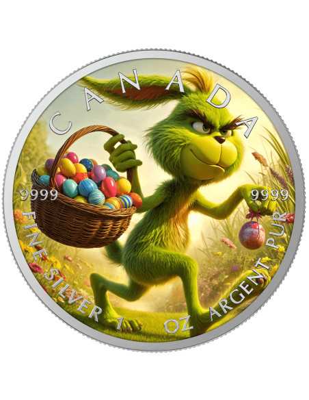 WEDNESDAY Happy Easter 1 Oz Silver Coin 5$ Canada 2025 - Coins & More - Kanada