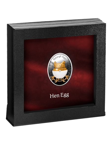 HEN EGG Faberge Eggs Silber Proof Münze 1$ Niue 2025 - Coins & More - Niue