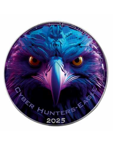 EAGLE Cyber Hunters 1 Oz Silver Coin 1$ USA 2025 - Coins & More - Usa