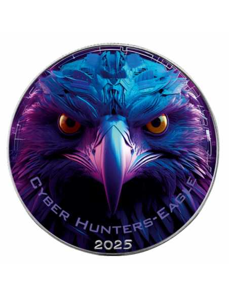EAGLE Cyber Hunters 1 Oz Silver Coin 1$ USA 2025 - Coins & More - Usa