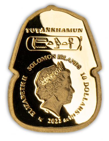MASK OF TUTANKHAMUN Life Death And Mystery 100th Anniversary Gold Coin 10$ Solomon Islands 2022 - Coins & More - Islas Salomón