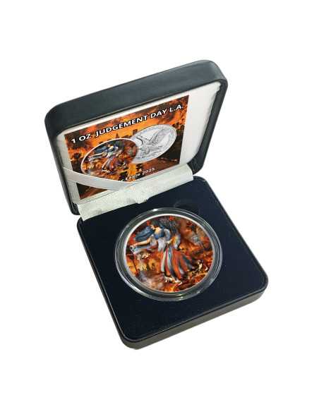 THE JUDGEMENT DAY LOS ANGELES 1 Oz Silver Coin 1$ USA 2025 - Coins & More - Usa