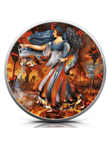 THE JUDGEMENT DAY LOS ANGELES 1 Oz Silver Coin 1$ USA 2025 - Coins & More - Usa