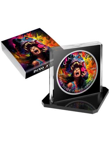 DINO ATTACK 1 Oz Moneta d'Argento 5$ Canada 2025 - Coins & More - Canada