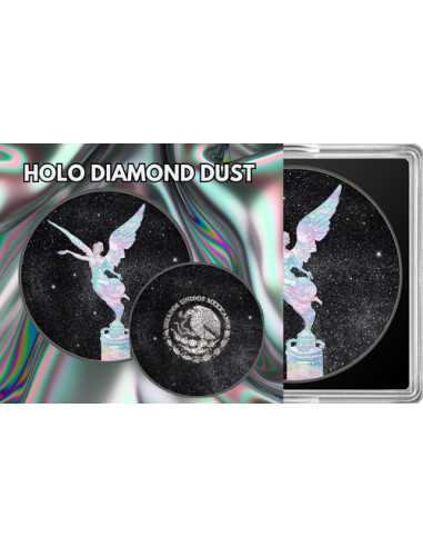 HOLO Polvere di diamante Libertad, moneta d'argento da 1 Oz Messico 2024 - Coins & More - Canada