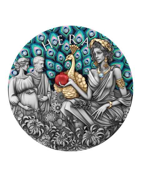 HERA Göttliche Schönheit 2 Oz Silbermünze 5$ Niue 2025 - Coins & More - Kamerun