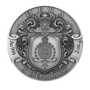 HERA Divine Beauty Moneda de Plata de 2 Oz 5$ Niue 2025 - Coins & More - Camerún 2