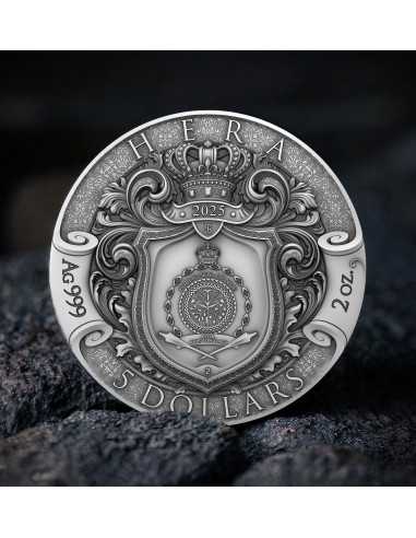 HERA Göttliche Schönheit 2 Oz Silbermünze 5$ Niue 2025 - Coins & More - Kamerun