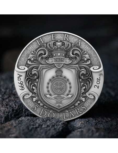 HERA Göttliche Schönheit 2 Oz Silbermünze 5$ Niue 2025 - Coins & More - Kamerun