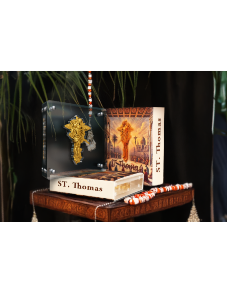 SANTO TOMÁS 12 Apóstoles 2 Oz Moneda de Plata Chapada en Oro 2000 Francos Camerún 2025 - Coins & More - Camerún