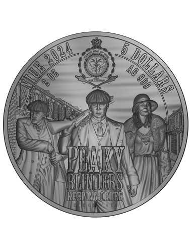 ARTHUR SHELBY Peaky Blinders 2 Oz Silver Coin 5$ Niue 2024 - Coins & More - Niue