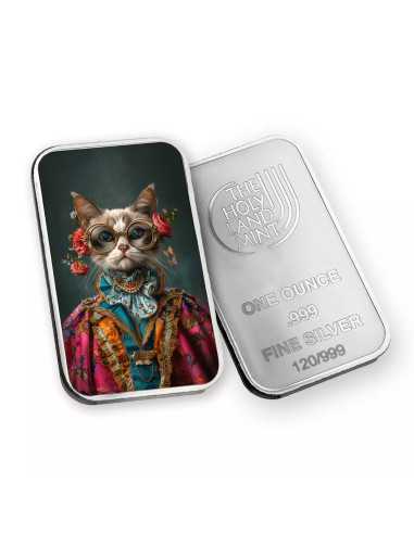 COCO Gatti Umani Barretta d'argento premium fusa da 1 oncia d'argento - Coins & More - Argento