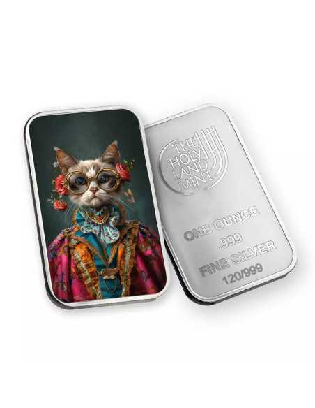 COCO Gatti Umani Barretta d'argento premium fusa da 1 oncia d'argento - Coins & More - Argento