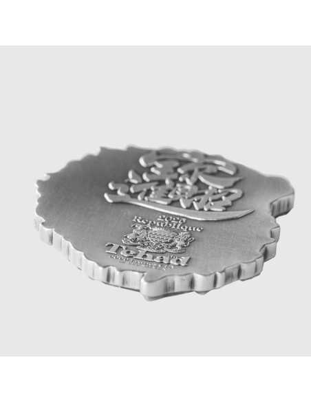 DRAGONE DELLA PROSPERITÀ Moneta d'argento da 1 Oz con finitura antica 5000 Franchi Ciad 2025 - Coins & More - Chad