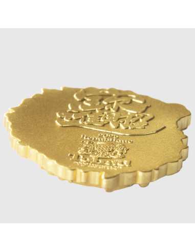 DRAGON DE LA PROSPERITE Pièce de monnaie en argent plaqué or de 1 once 5000 Francs Tchad 2025 - Coins & More - Tchad