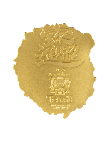 DRAGON DE LA PROSPERITE Pièce de monnaie en argent plaqué or de 1 once 5000 Francs Tchad 2025 - Coins & More - Tchad
